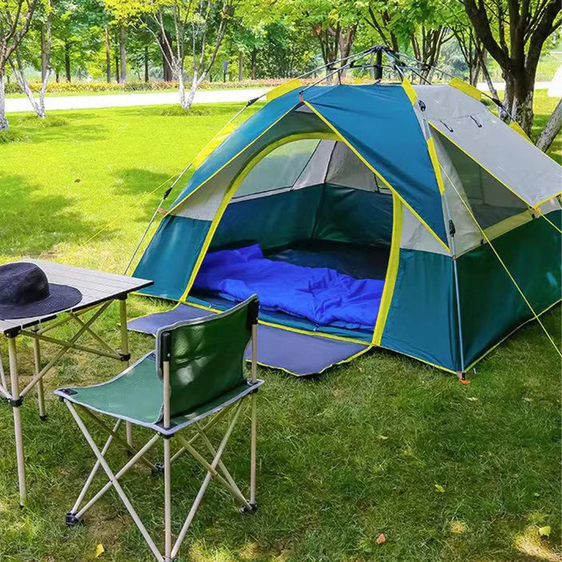 Best Instant Portable 4 Persons Seasons Custom Big Waterproof Cheap Automatic Wholesale Glamping Tente De Camping Outdoor Tent