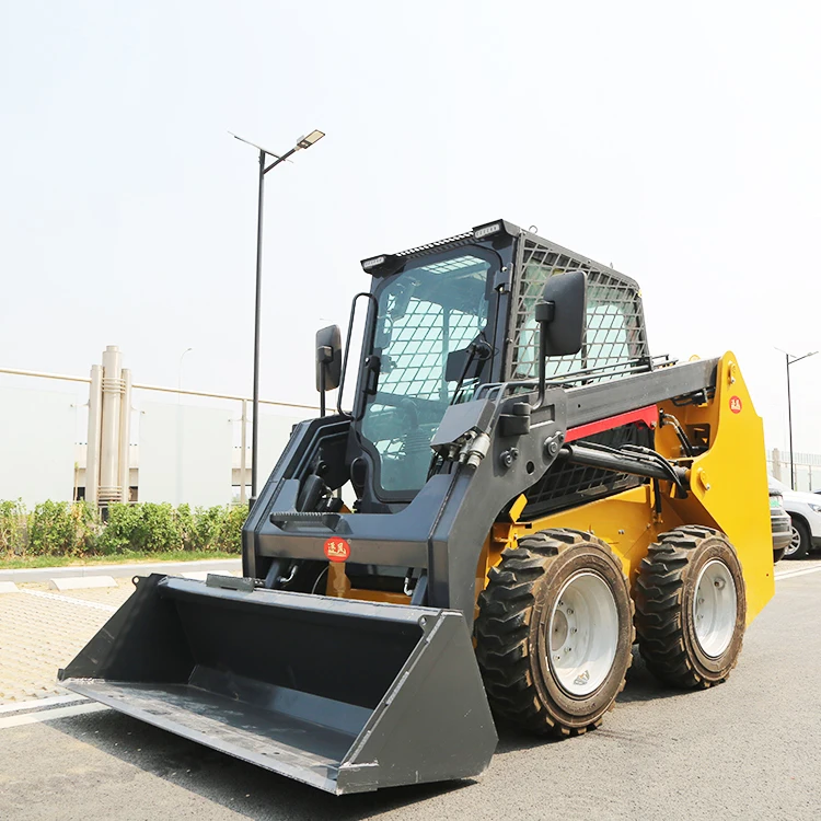 Ce Approved Front End Loader Mini Wheel Cargador 4in1 Bucket Track Skid Steer Loader With Stump Grinder