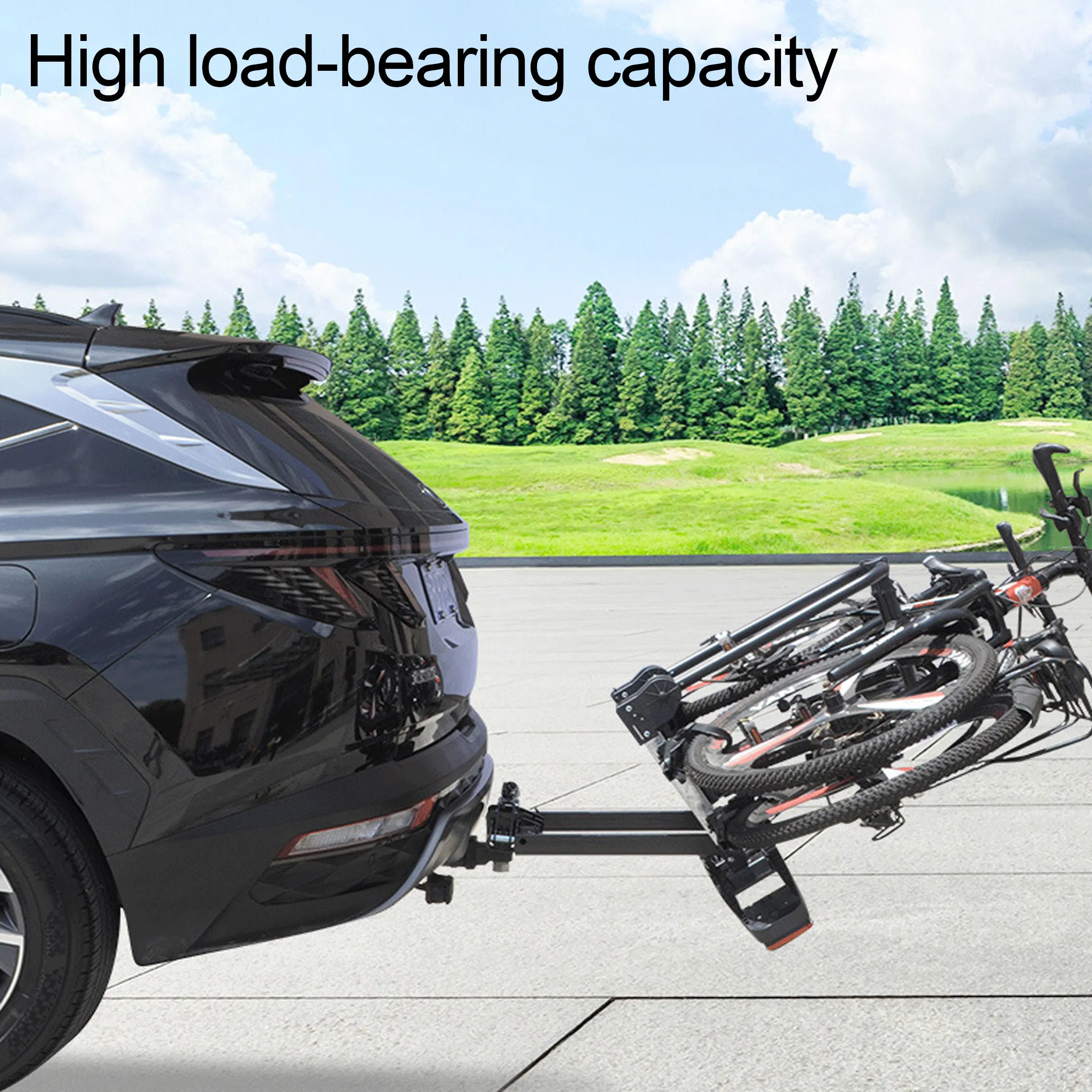 Off-road vehicle motorhome behind the bicycle fixed frame, outdoor travel car suspension mountain special bike frame
