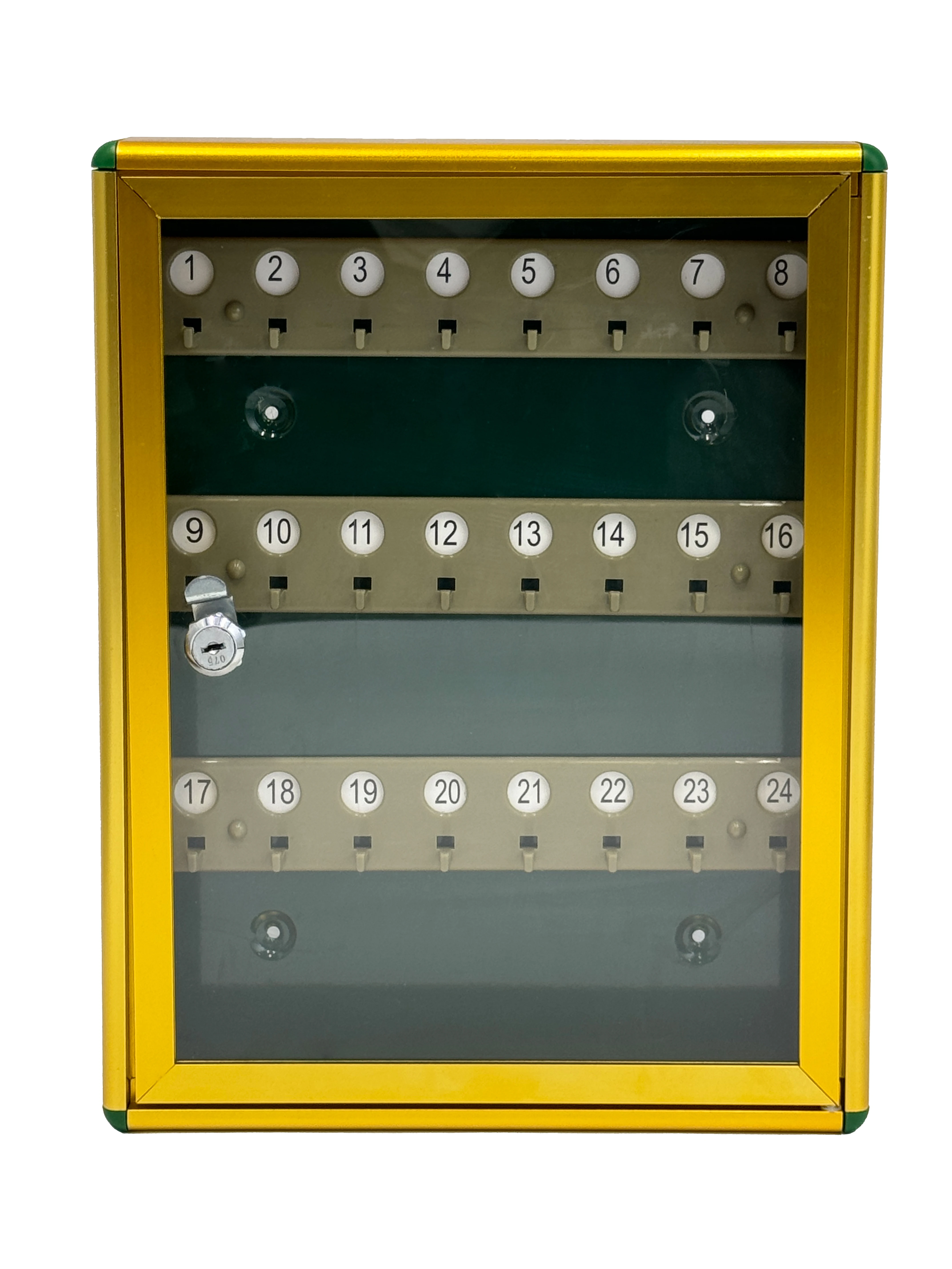 High Quality Luxury Golden Key Box With Visible Transparent Explosion Proof Glass That Can Hold A Large Number Of Keys