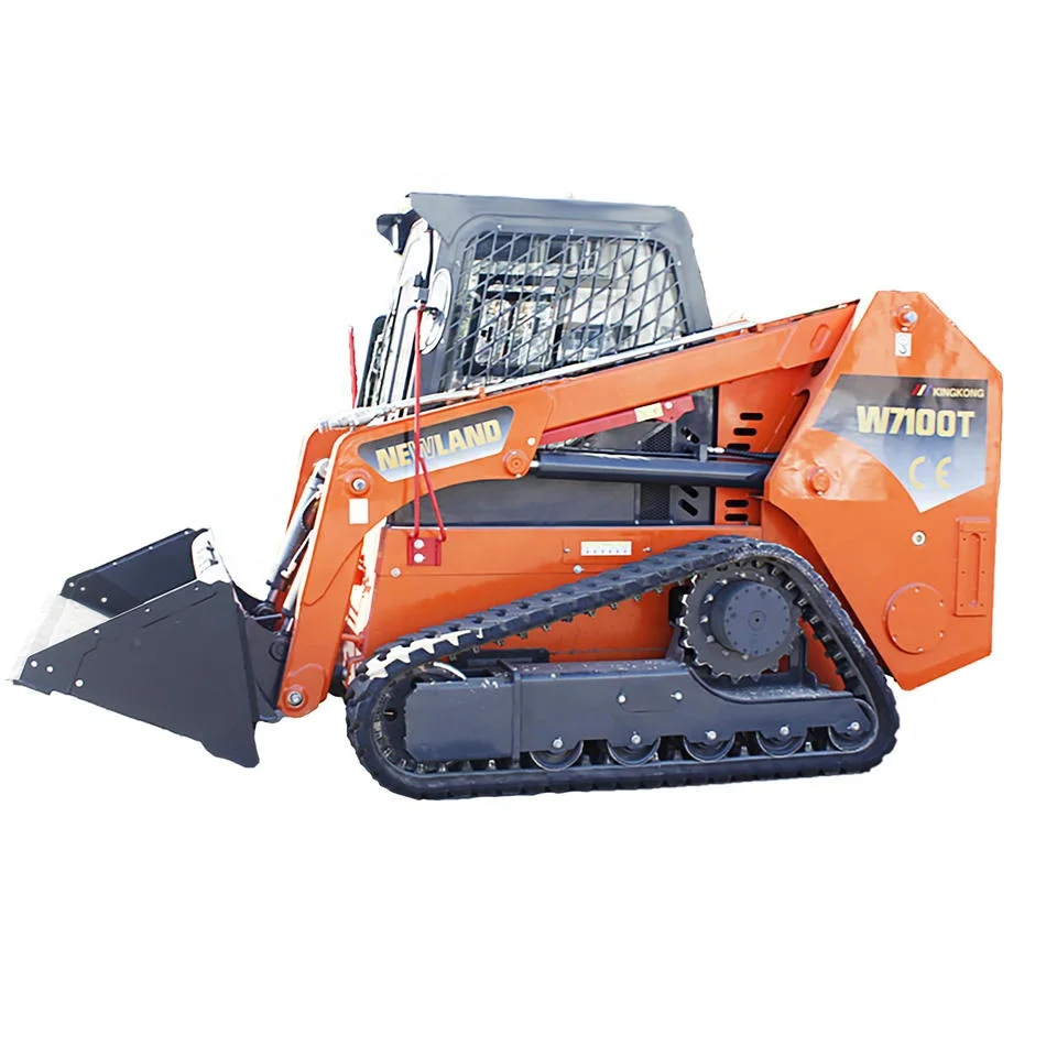 W7100T резиновый гусеничный погрузчик с бортовым