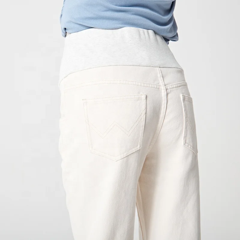 Elastic Waist Maternity Jeans Pants For Pregnancy Clothes For Pregnant Women Loose Maternity pregnant Trouser
