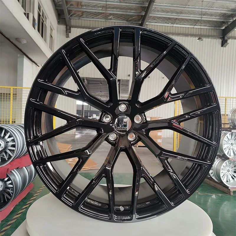 New design 22 23 24  inch customized forged aluminum wheels for gloss black passenger  car wheels