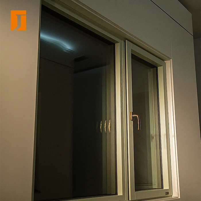 Joyfident aluminum alloy and solid wood vertical windows aluminum clad wood window profiles wood aluminum composite window
