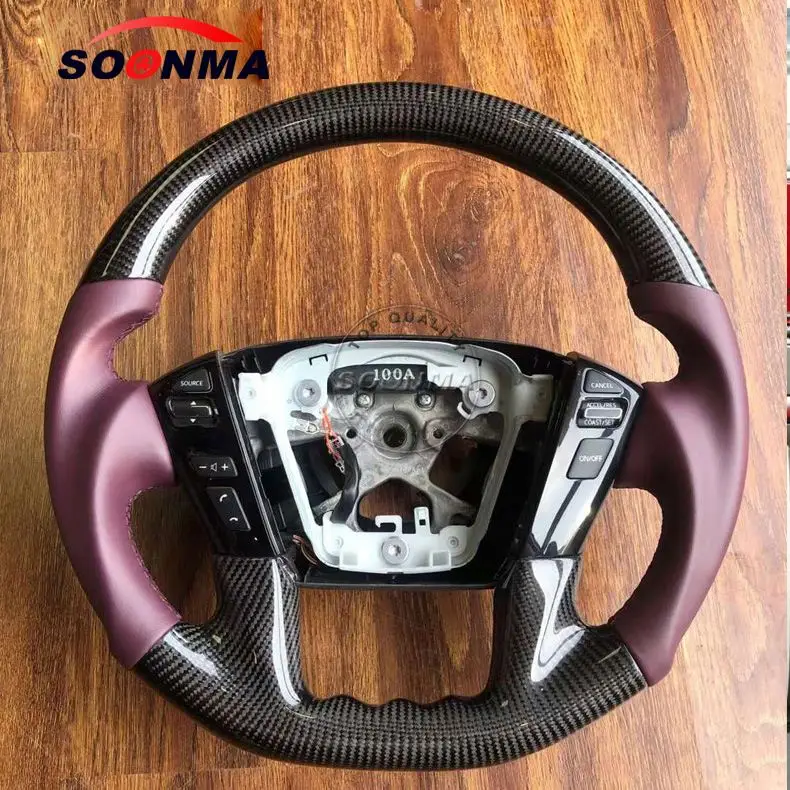 100% Real Carbon Fiber Steering Wheel New Gtr Suitable For Nissan 2007-2020 Gtr R35 Skyline R34