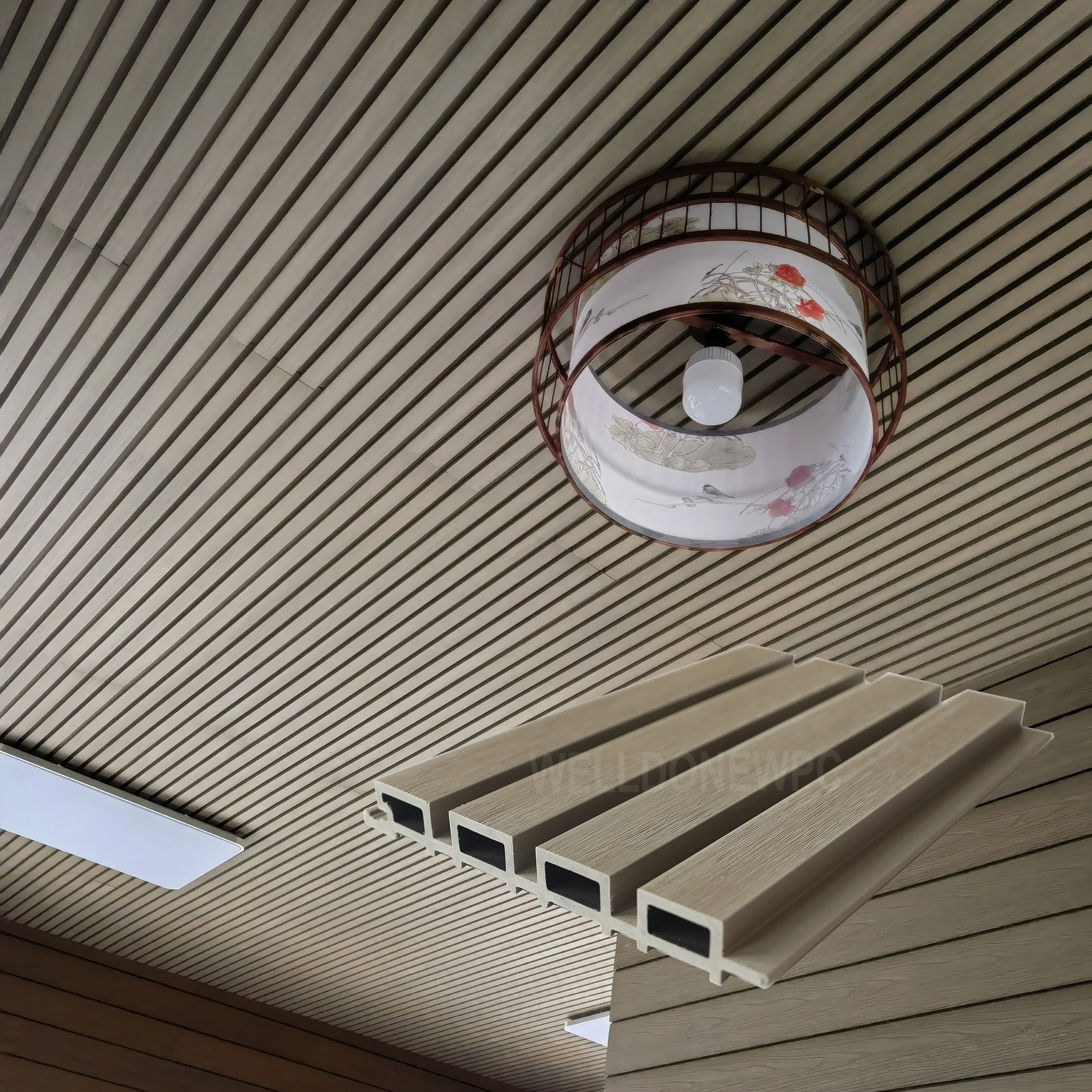 Wpc Wooden Wall Panel Interior Waterproof Outdoor Wall Cladding Panel Outdoor Partition Co-extrusion Wpc Wall Cladding