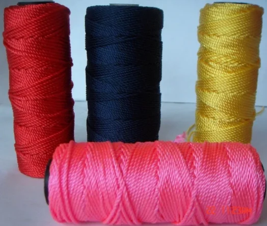 Hot Selling 18 24 36 Ply Customized Size Plastic Rope Twine Packaging Baler Thread Twisted Nylon Twine