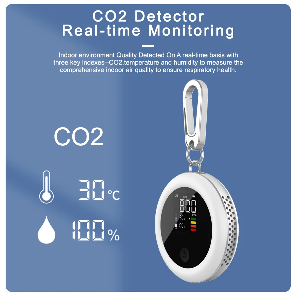 Small Portable ndir sensor air quality gas meter carbon monoxide detector detectors de alarma de gas co2