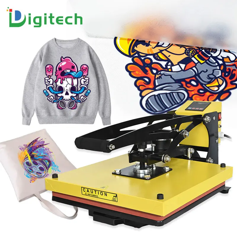 Digitech  Factory Wholesale Free Shipping Auto Open Heat Press Machine 40x50cm Slide Out 16x20 heat transfer machines