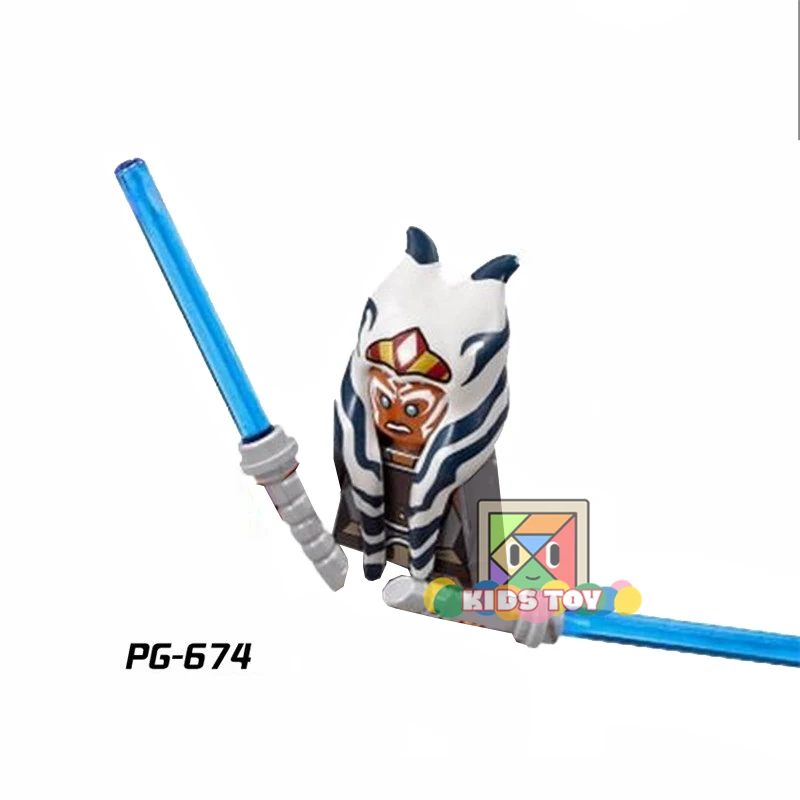 PG8028 Luke Ahsoka Master Windu робот Leia космические войны мини-фигурка модель Детский конструктор унисекс коллекционные пластиковые игрушки