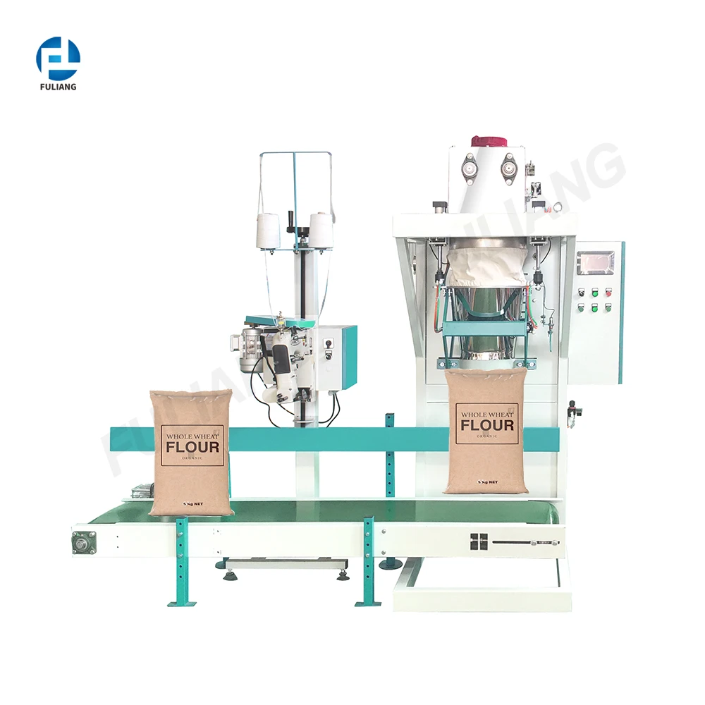 High quality rice bag close sewing powder filling packing machine with low price flour packaging machine