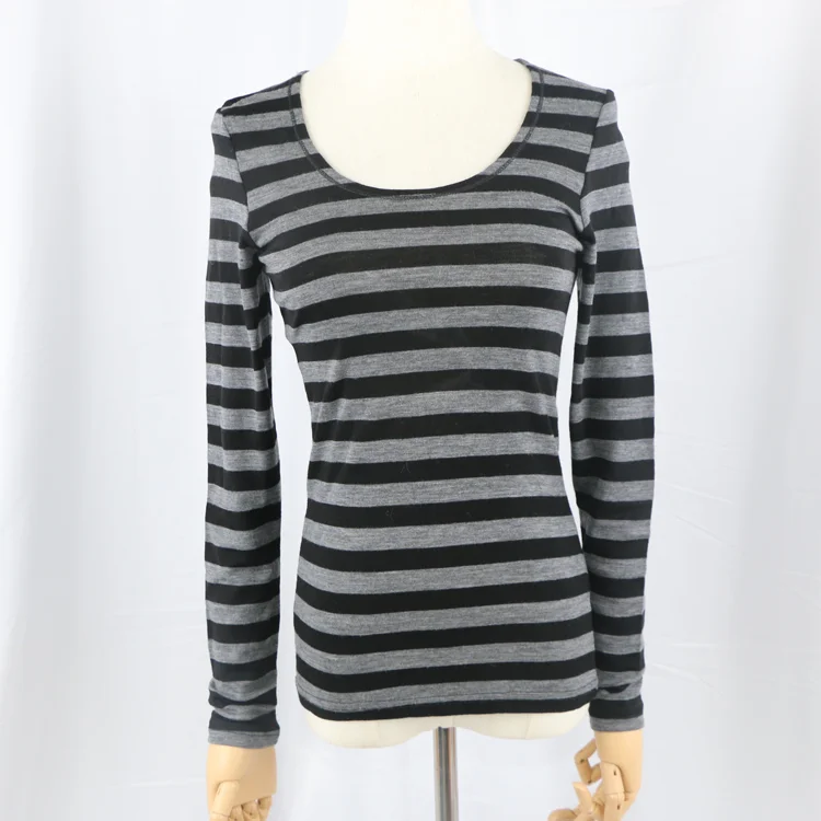 OEM Wholesale Hot Selling Custom Comfortable Soft Merino Wool Women Thermal Top Base Layer sportswear