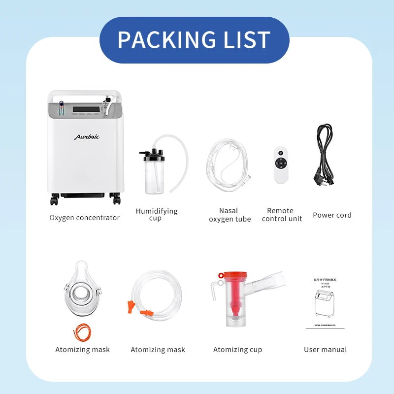 5L Medical Class II Oxygen Concentrator Machine 95% Purity 3 Year warranty Equipment for Physical Therapy