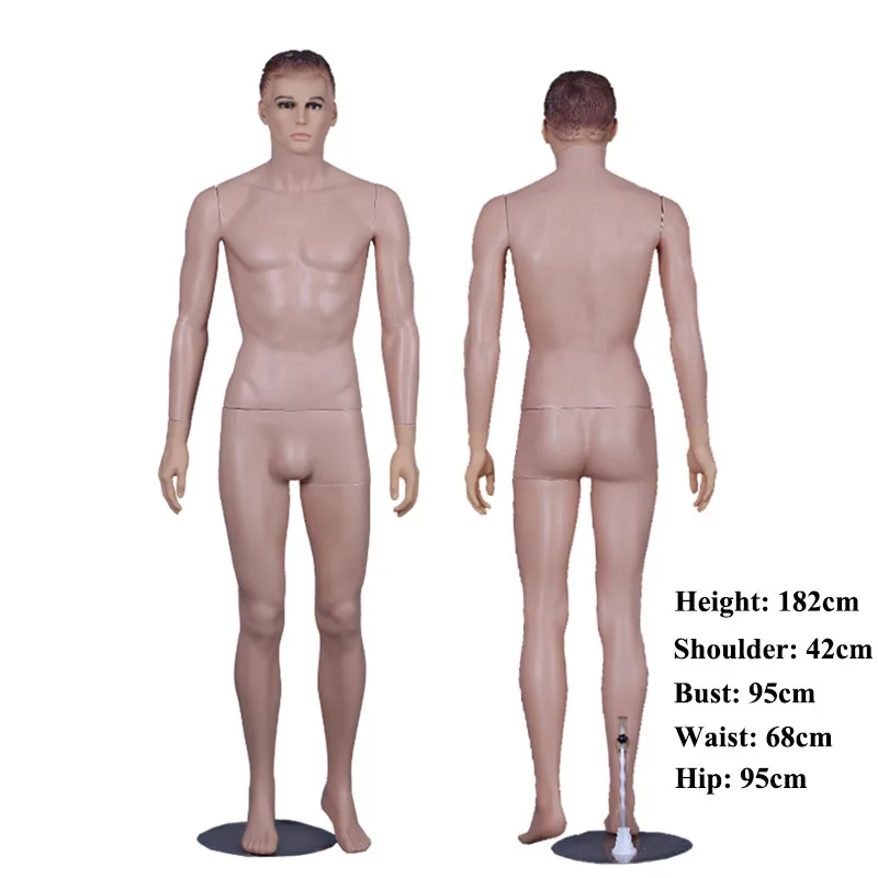 Sexy Cheap Realistic Male Full Body Mannequin With Make-up Face