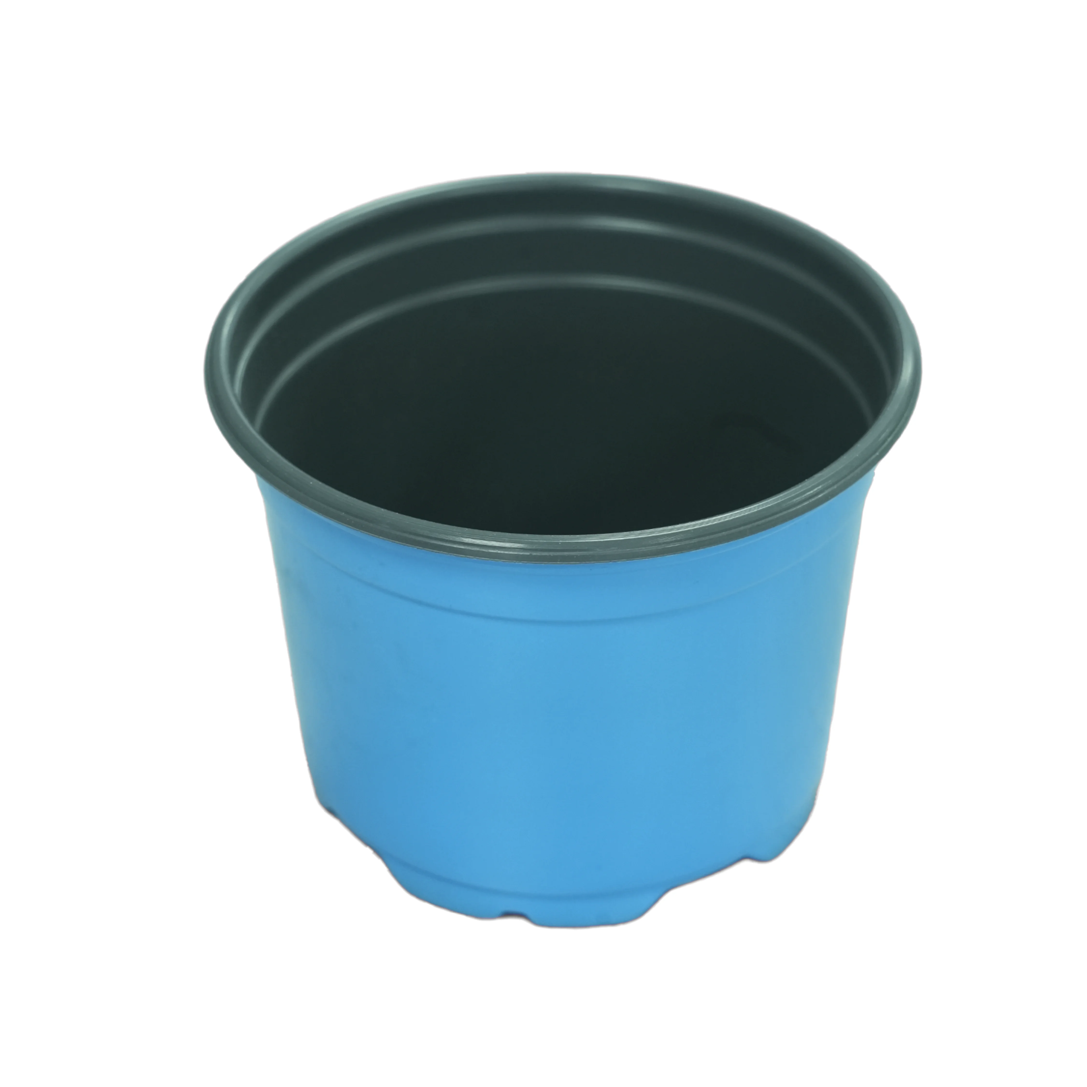 white plastic planter pot