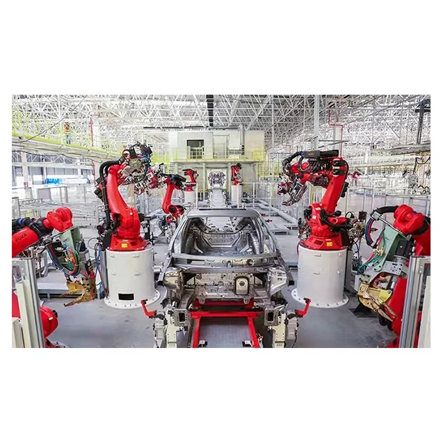Electric car manufacturing assembly plant  assembly line  production line conveyor manufacturing plant