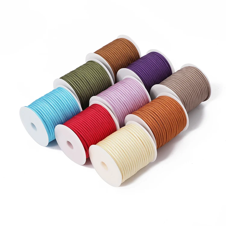 High quality climbing camping and mountaineering safety colored monochrome paracord ropes