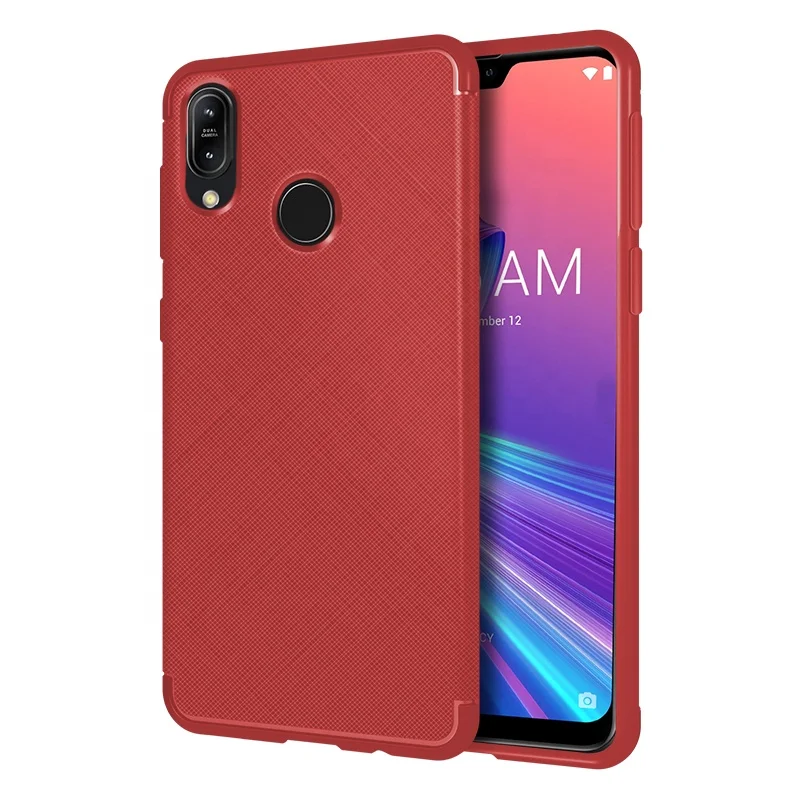Cross Stitch Fingerprint Protection Silicone TPU Handphone Phone Case for Asus Phone II Zenfone 6 Live Max Plus Pro Lite ROG M2