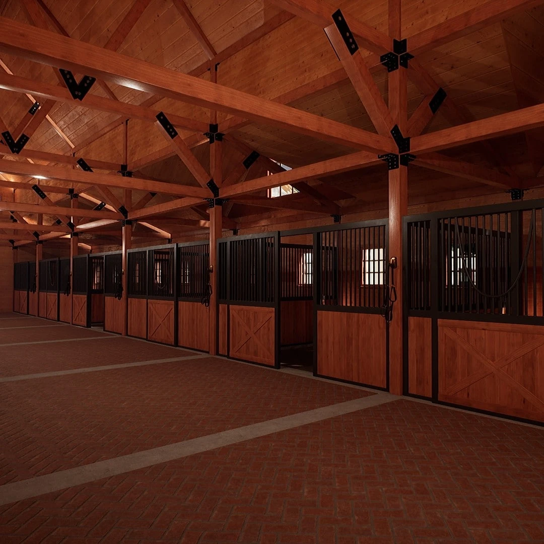 complete horse barn, horse stable mobile