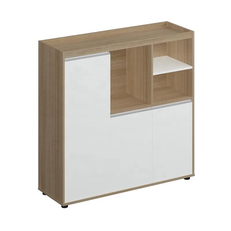 JZD Indoor Furniture Wood Filing Shelf Storage Cabinet for Bedroom Study Office