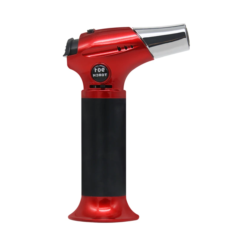 Gf901 Encendedores Mayorista Creme Brulee Burner Micro Butane Gas Blow Torch Lighter for Kitchen Bbq