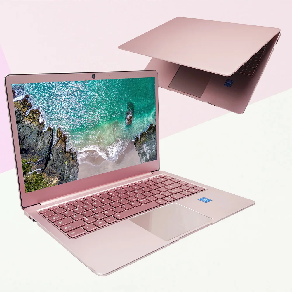 Customize 14 Inch Ultra Slim Cheap Laptop in Pink Color for Students Ultra Thin