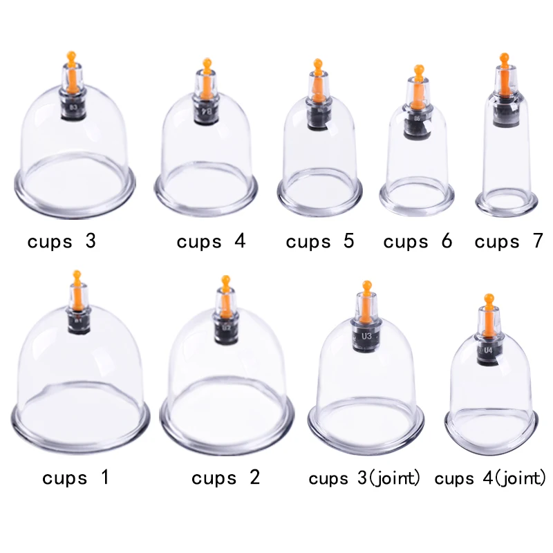 BY 100pcs B02 6cm wholesale massage Disposable cupping therapy cups cupping hijama cups for cupping abc