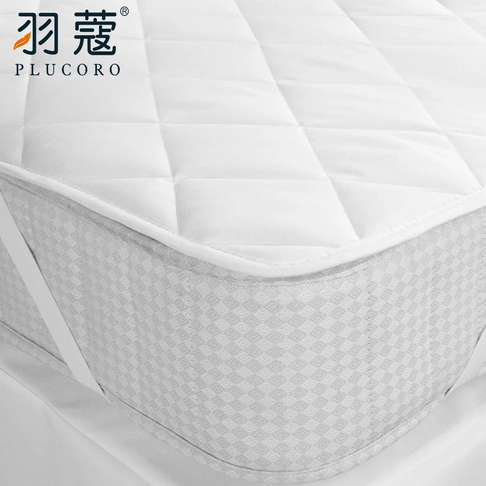 Factory Wholesale Star Hotel Queen Bed Waterproof White Quilted Mattress Protector For Hotel