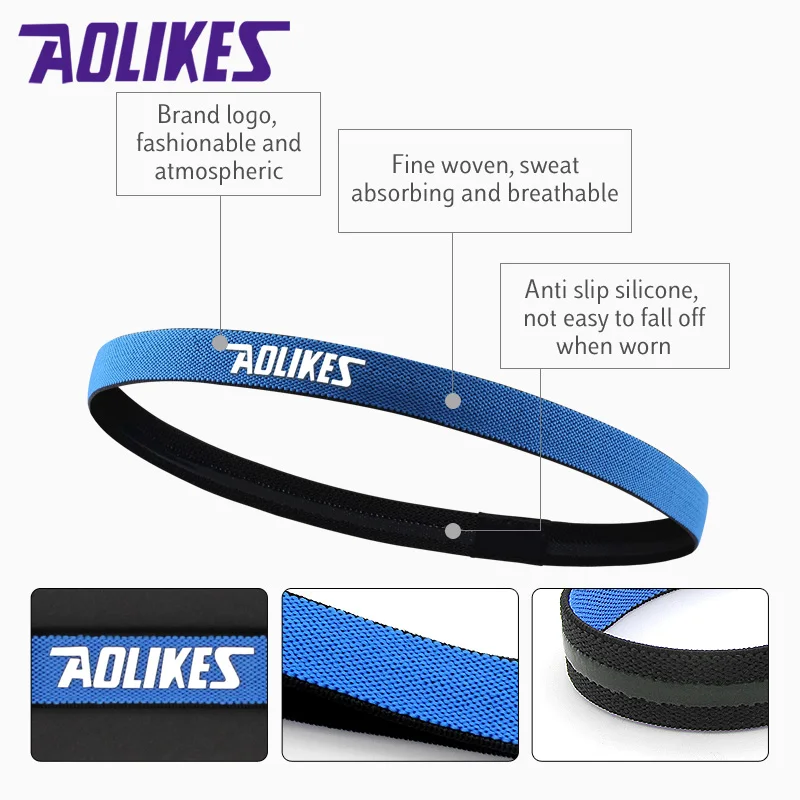 Aolikes personalised headband custom sports headband  for men sports