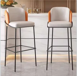 Современный стул king металлический итальянский кожаный барный из нержавеющей стали зеленого цвета и высокий для барной мебели