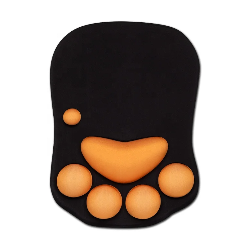 wrist support cat paw soft silicone cat claws design gel mouse pad