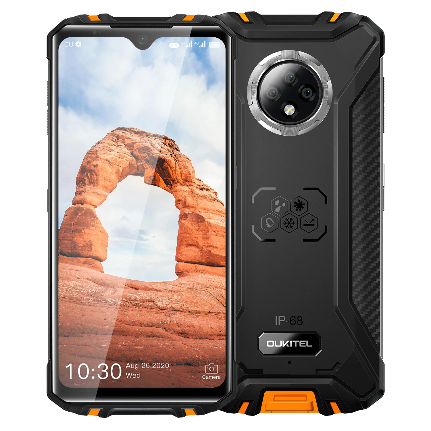 
buy phone OUKITEL WP8 pro borderless view smart phones 4G smartphones Water Proof with IP68 large screen 6.5 inches 