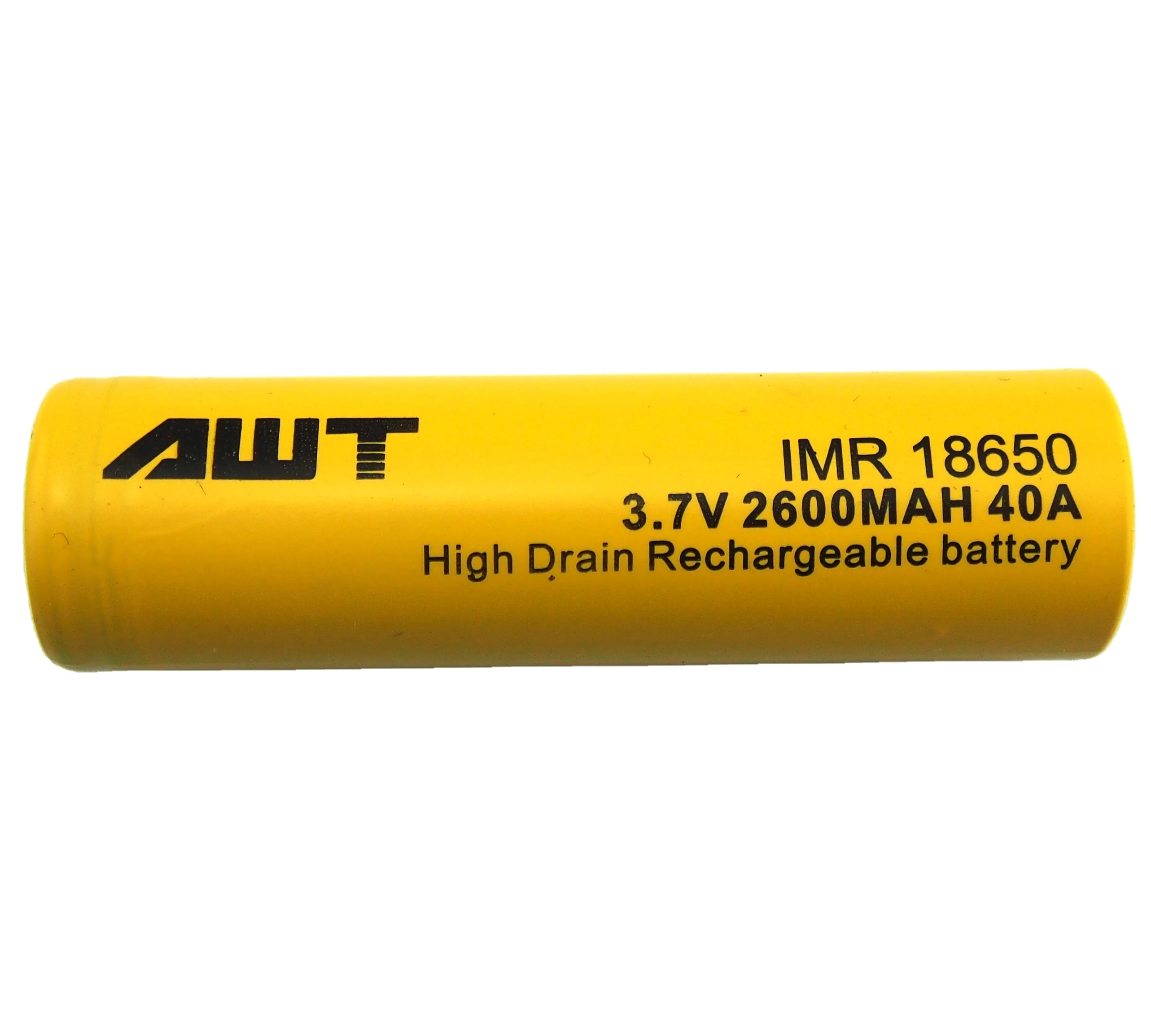 Aweite wide application best quality 100% original 18650 2600mah 40A 18650 3.65v 2150mah battery 18650 battery 3.7v 25a