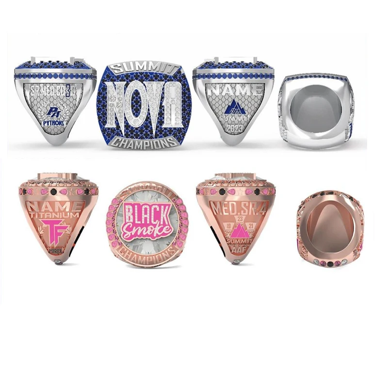 Custom Logo Softball Ring Youth baseball Championship Rings  For Player Trophy Custom Ring