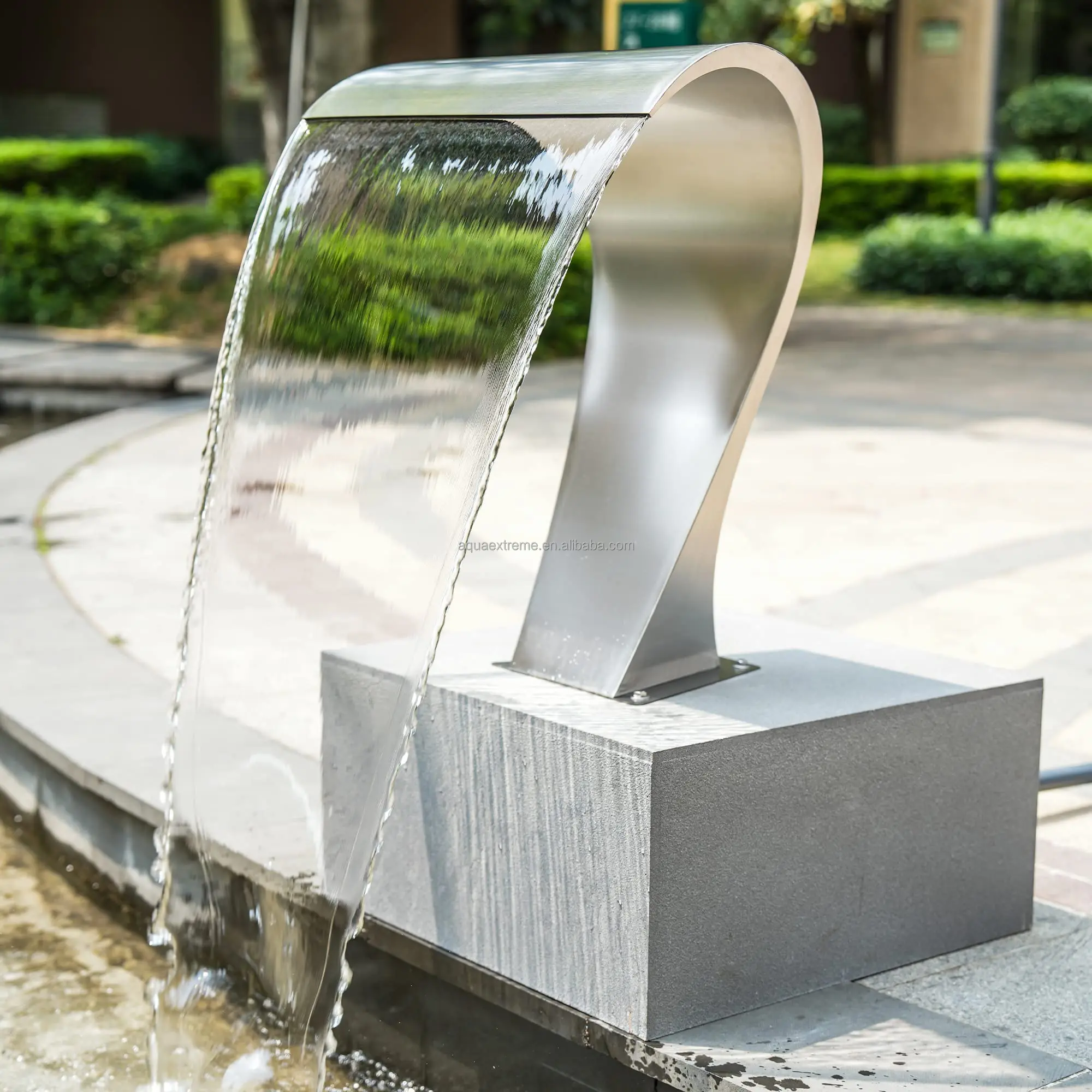 Swimming Pool & Garden Cobra Cascade Waterfall Spillway 304 Stainless Steel Fountain, Outdoor Spray Water Curtain