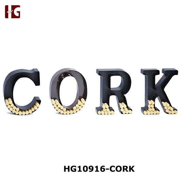 Металлический держатель из пробки в форме бокала для вина