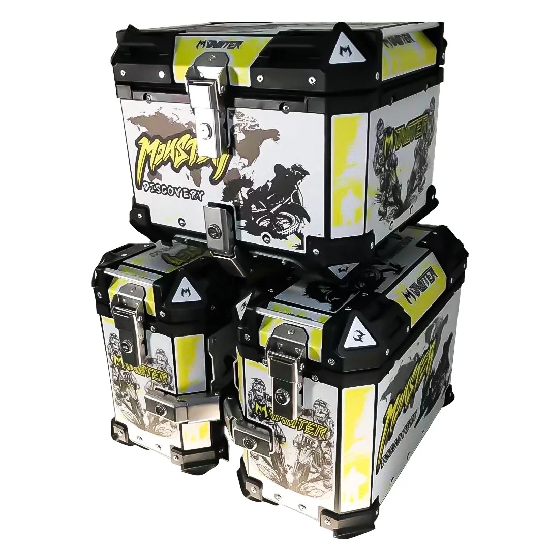 autocycle accessories full face helmet bicycle box two weeler sticker motorcycle side aluminium side panniers tail boxes