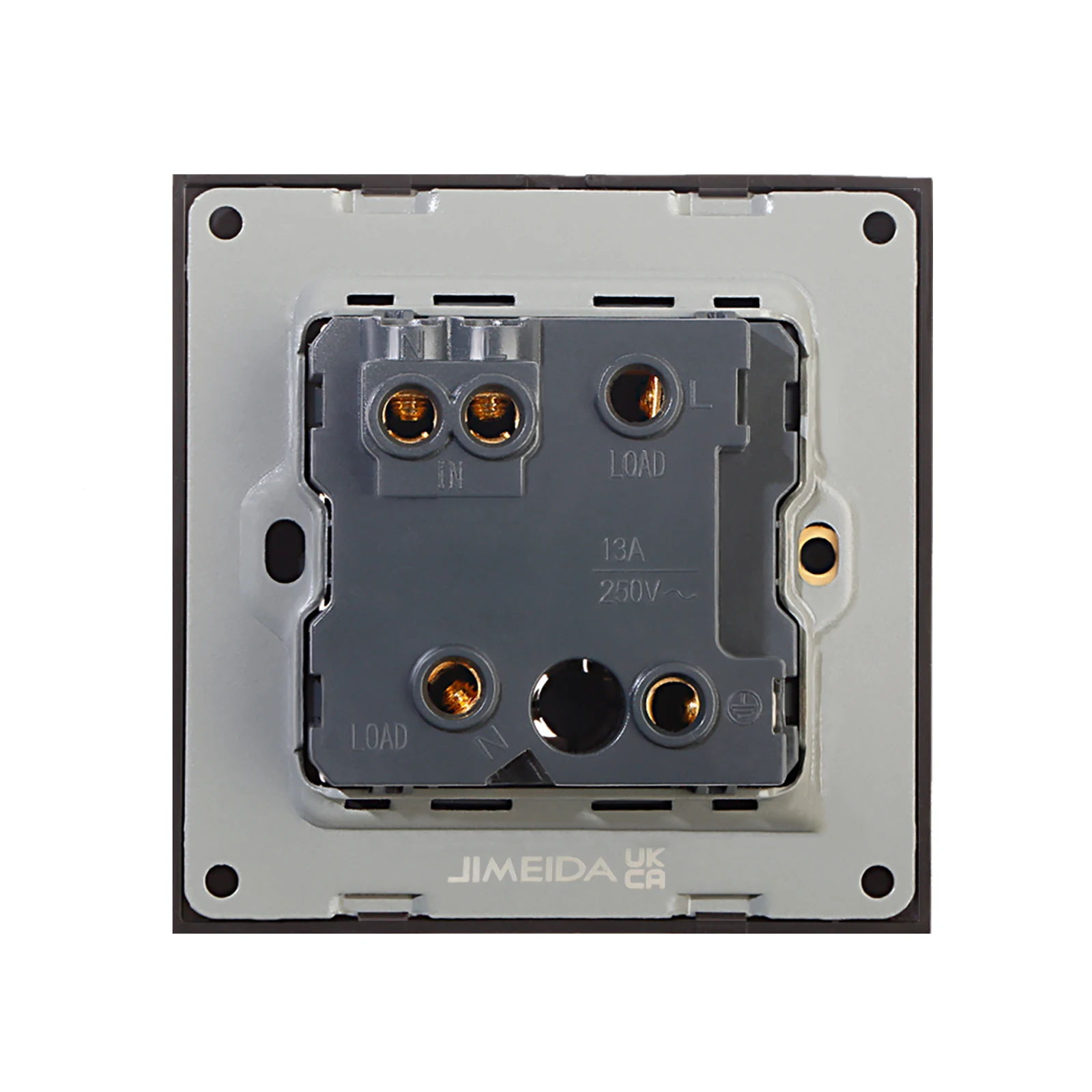 Bingoelec Modern Standard  European Tempered Glass Wall Socket Electric Fuse Switches