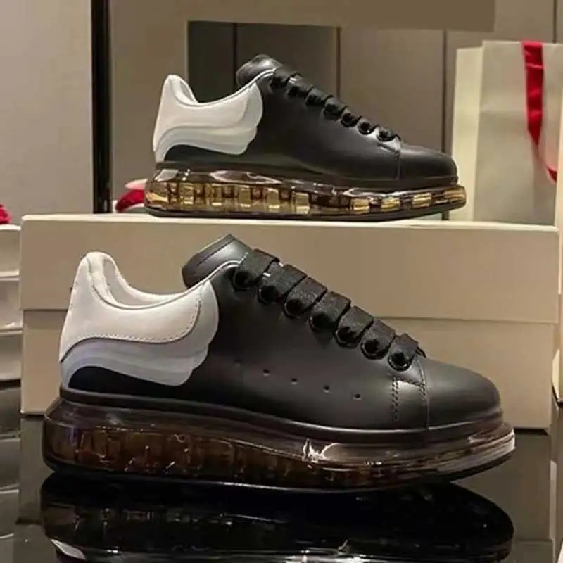 Original Designer Sneakers Famous Brands Transparent Air Soles Zapatos Deportivos Stock De Chaussure Hommes Leather Luxury Shoes