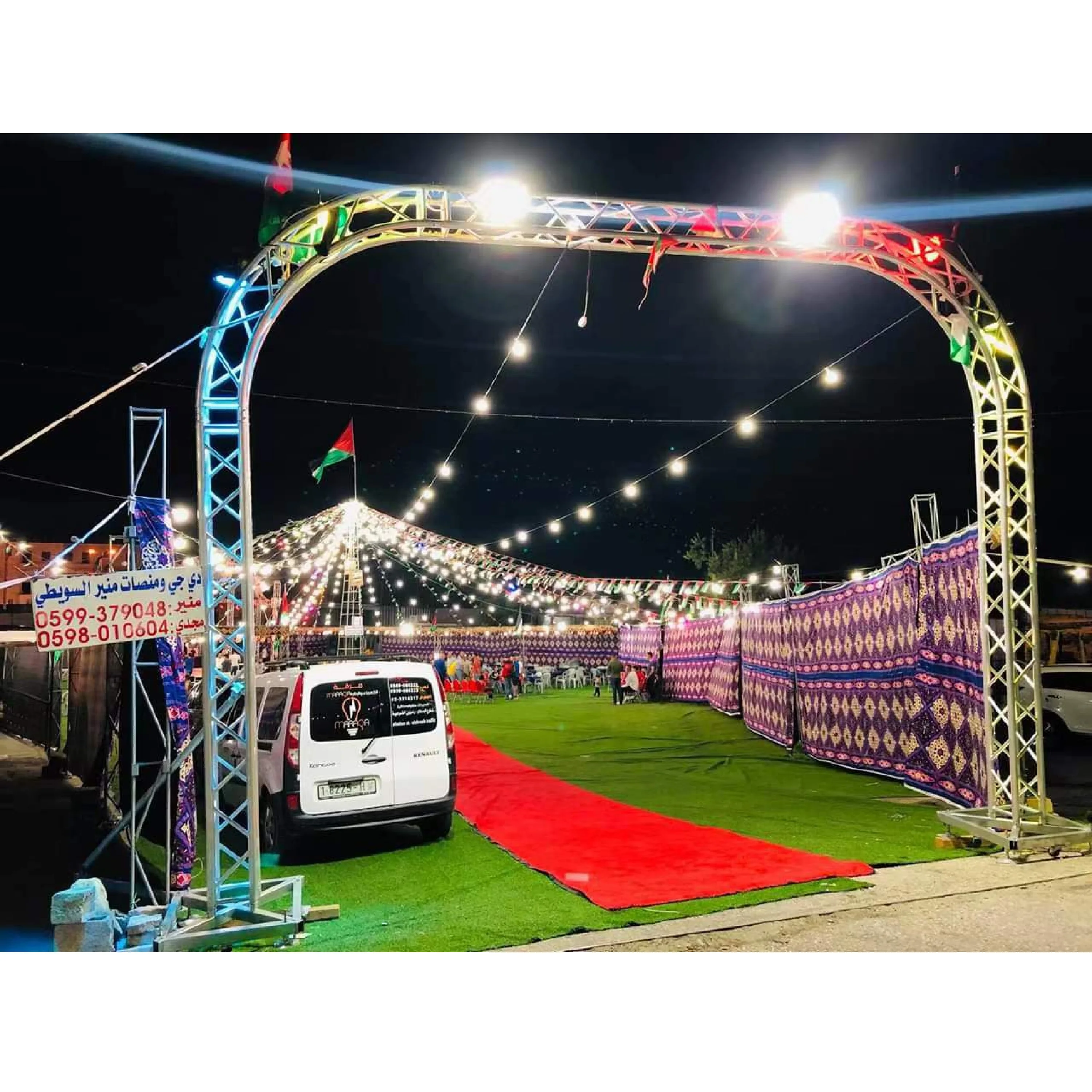 289x289mm aluminum lighting truss spigot truss wedding stage lighting truss