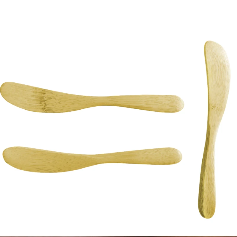 
Round handle Eco friendly Bamboo knife set Bamboo Cutlery Dessert Bamboo knife 