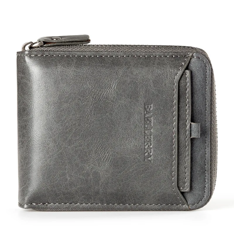 Men Wallet Fashion Coin Purse Card Holder Small Wallet Men Clutch Wallets Zipper Clamp for Money Designer