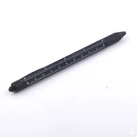 Универсальная цветная металлическая шариковая ручка 6 в 1 с пользовательским логотипом инженерная со шкалой см/дюйм и функцией уровня воды
