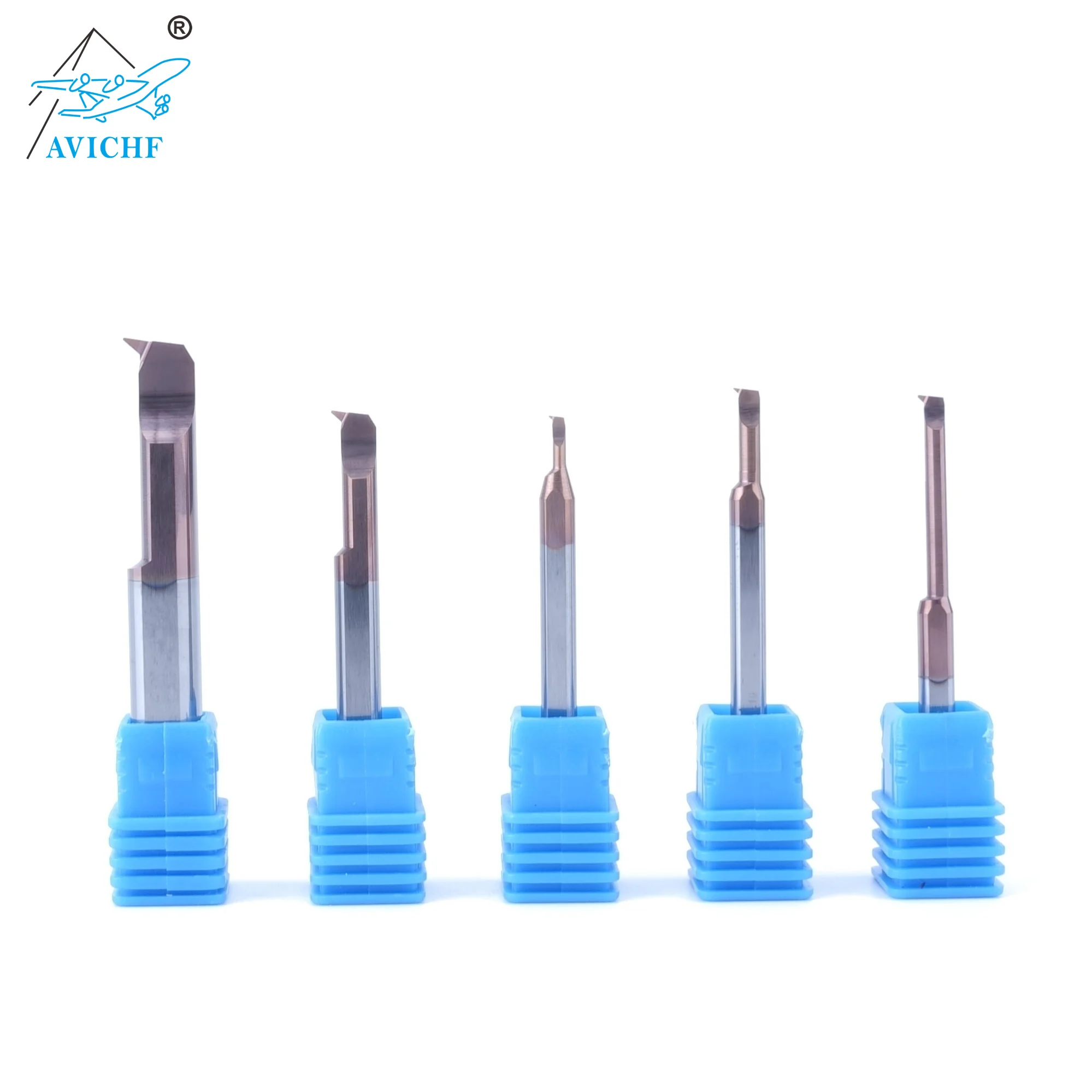 AVICHF MQR Carbide Miniature Diameter High Precision Boring Tool CNC Small Diameter Boring Bar (Bar Diameter 2mm-8mm)