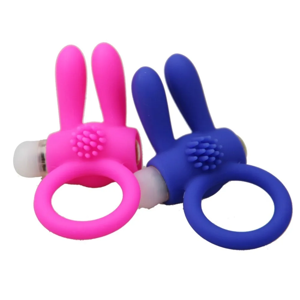 Sex Toys Lasting Rabbit Ring Vibrator Triple Clitoris Massager Masturbation Vibrating Cocking Delay Ejaculation Vibrator