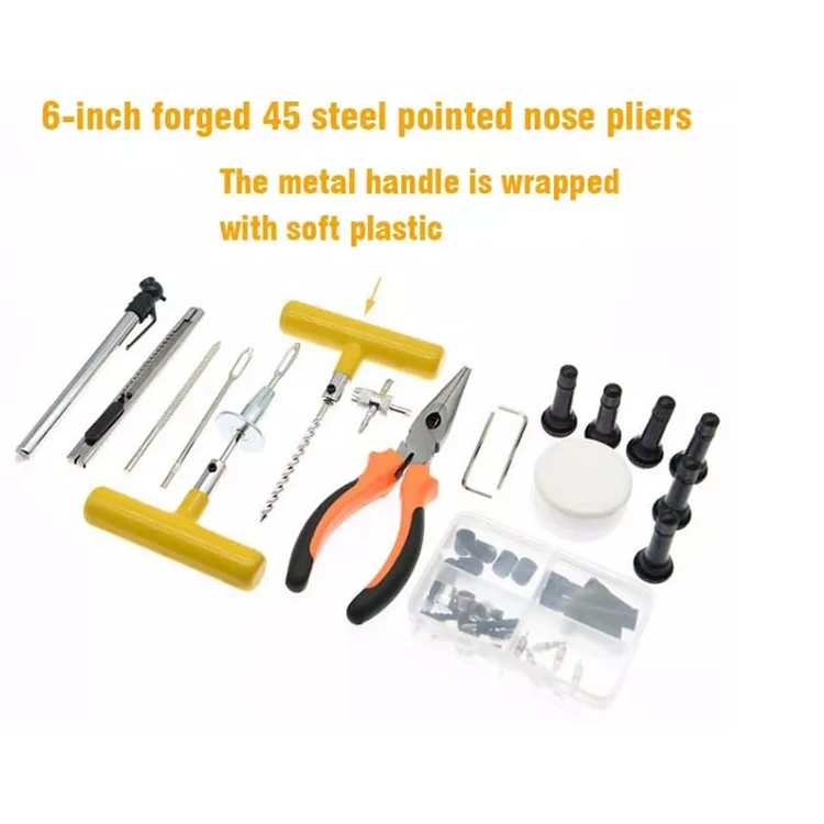 Cheap  factory price Hot-selling High Quality 100pcs Tyre Repair Kit Universal Tyre Repair Tool