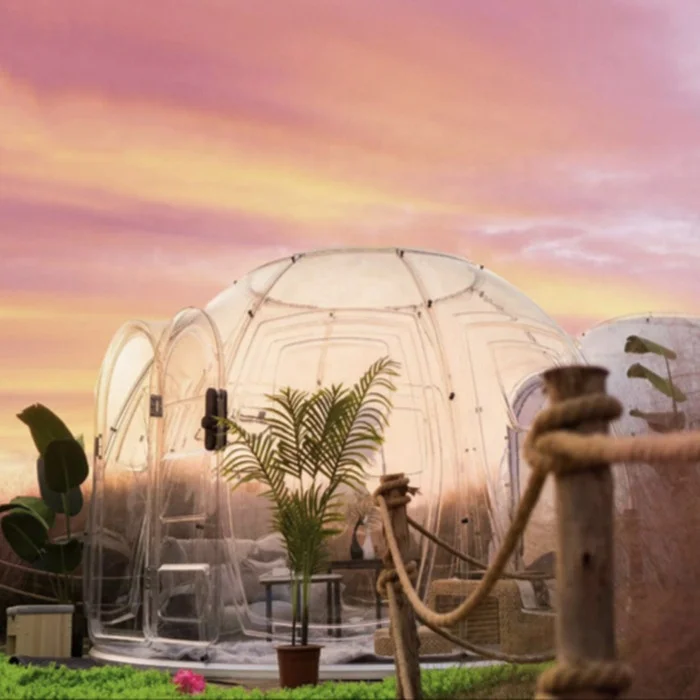 Outdoor Sunbathing Transparent  Bubble Dome tent for Glamping