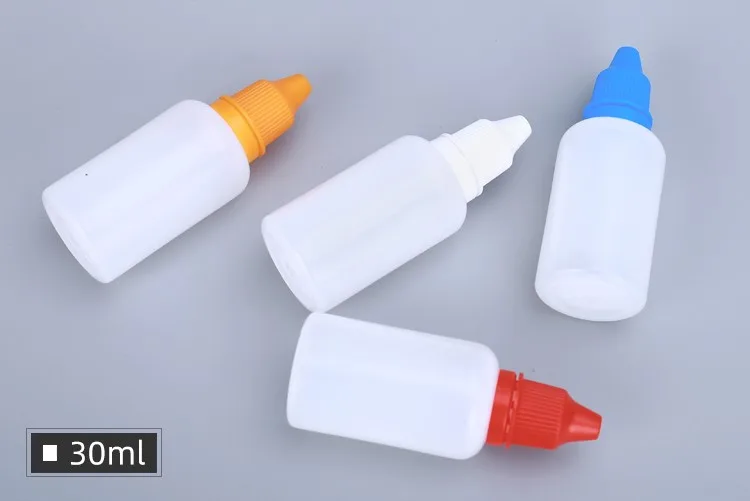 Childproof cap 3ml 5ml 10ml 15ml 20ml 30ml 50ml  ldpe squeeze plastic dropper bottle for eye drops