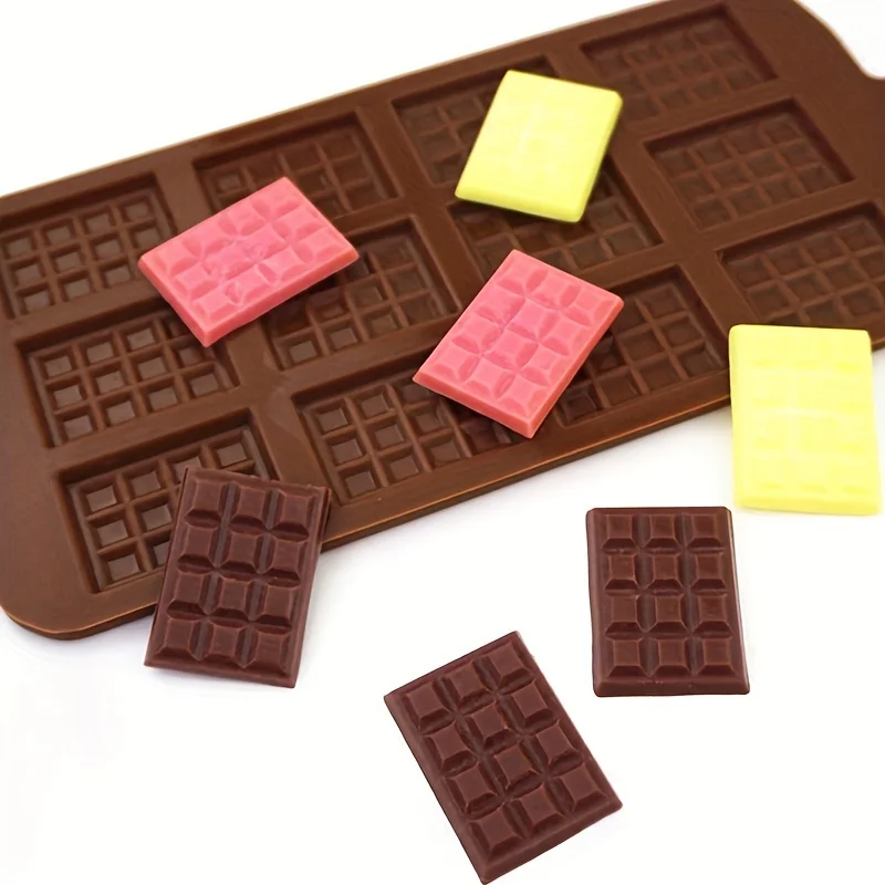 Kaijie 12 Hole Waffle Shaped Silicone Chocolate Mold Cake Decoration Epoxy Resin Mold