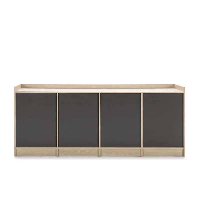 Minimalist living room console table cabinet OAK veneer wood furniture living mid century modern furniture console cabinet
